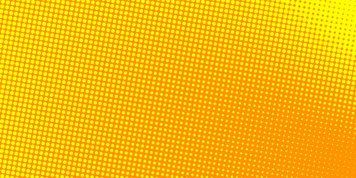 orange halftone background design. abstract orange and yellow dot background.