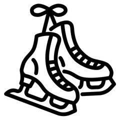 Ice Skating Shoes Icon