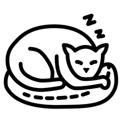 Cat Sleeping Icon