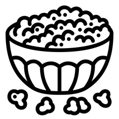 Popcorn Bowl Icon