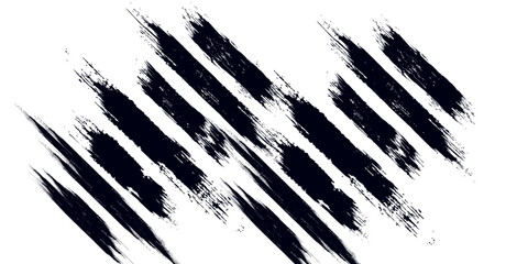 Vector set of grunge brush strokes background