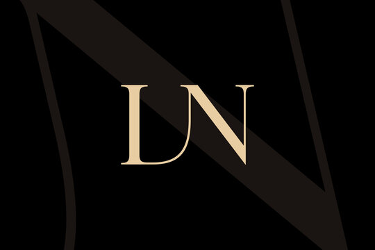 LN or NL letter logo icon design. Classic style luxury initials monogram.