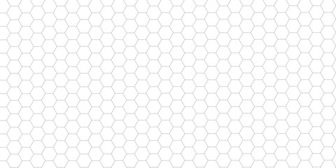 White seamless hexagon pattern, minimal geometric grid, modern honeycomb background, vector illustration.modern