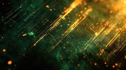 Abstract gritty texture displaying a dynamic flow of glowing linear streaks and dispersed particles, creating a sense of digital energy and a busy, connected network