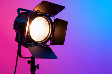 Studio Spotlight Light with Color Background