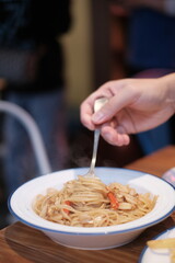 Aglio e Oli, italian food, pasta