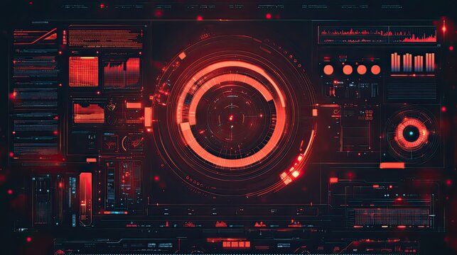 Digital interface displaying advanced data analytics and real time cyber threats, representing concepts of technology, security, innovation, and interconnected systems - Powered by Adobe