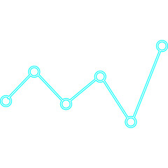 Business Graph Doodle Neon Decoration