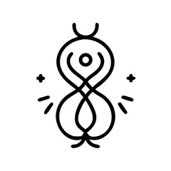 Harmony Abstract harmony feminine symbol minimalist black lines