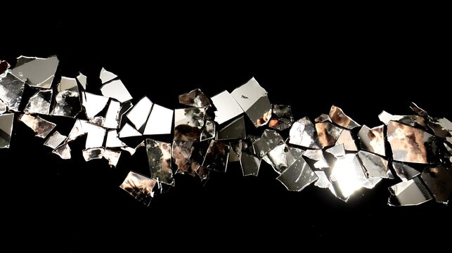 incivility. Broken mirror fragments reflecting multiple faces, symbolic of fractured trust and impossible reassembly. wellbeing guides.