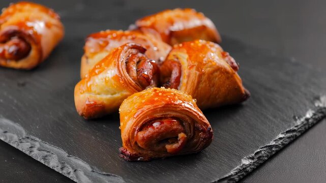 Sweet Chili Glazed Sausage Rolls Macro