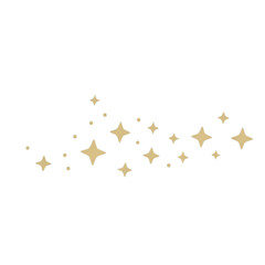 golden stars on white background