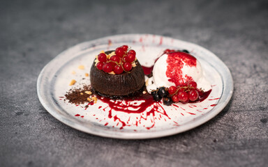 Molten Chocolate Fondant with Liquid Center