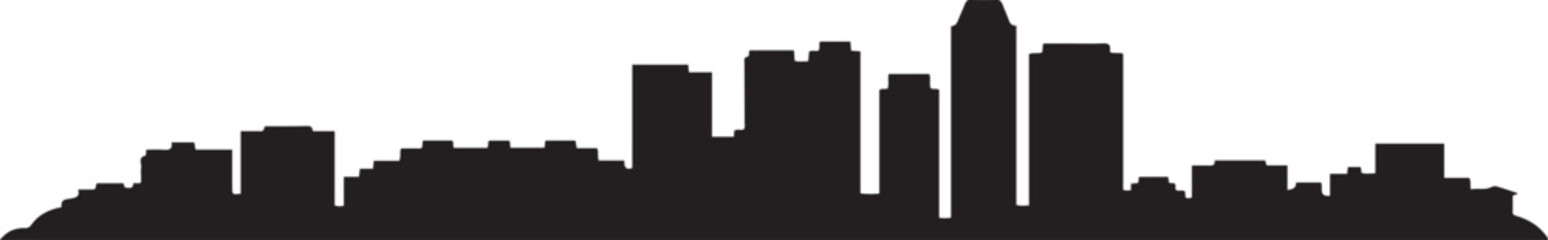 Minimalist Pasir Ris Skyline. design Vector black silhouette