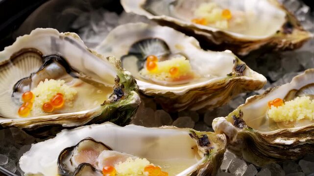 Baked Oysters with Seaweed Butter