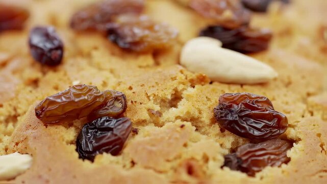 Macro Carrot Cake Crumb Detail