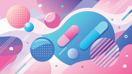 Colorful abstract background with soft pink and blue tones, offering a modern and artistic aesthetic..eps