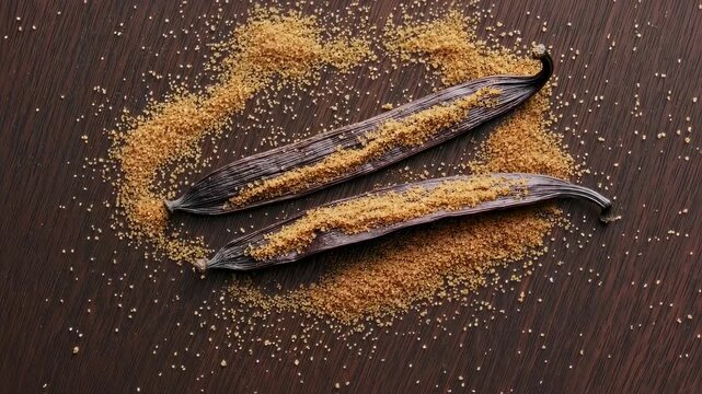 Vanilla Pods with Sprinkled Coarse Sugar