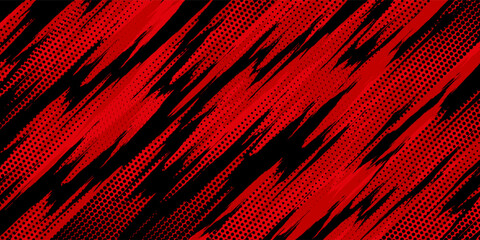 Fototapeta premium Black and red dragon stickers, campfire, volcano lava