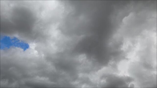 Gloomy and terrorific mass of storm clouds