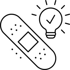 Line Art Easy Patch Icon