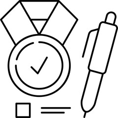 Line Art Best Answer Icon