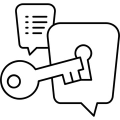 Line Art Answer Key Icon