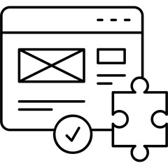 Line Art Ux Solution Icon