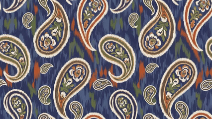 Paisley pattern design with floral elements and intricate details. © ARFI