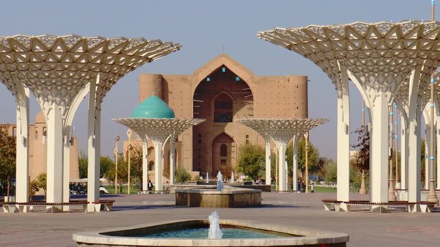 22 October 2025, Mausoleum of Khoja Ahmed Yasawi, Turkestan City, Kazakhstan