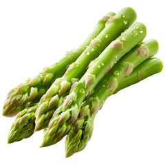 Asparagus isolated on transparent background.