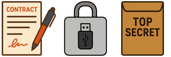 Confidential Contract Documents and Secure USB Set