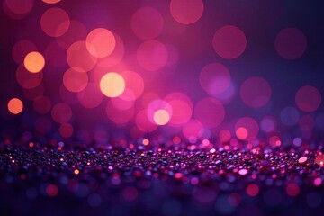 Deep violet and gold glitter bokeh Captivating shining texture, rich detail , detail, party