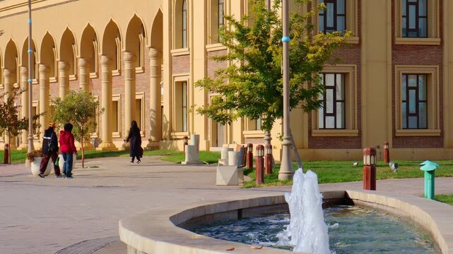 22 October 2025, Complex of Khoja Ahmed Yasawi, Turkestan City, Kazakhstan