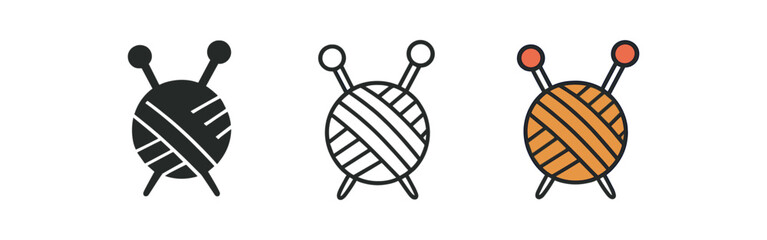 quiet hobbies knitting yarn ball with needles