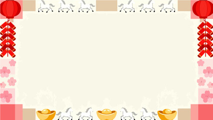 Background of the Year of the Horse Poster