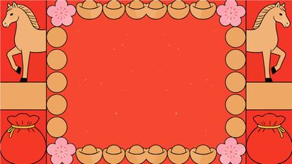 Background of the Year of the Horse Poster