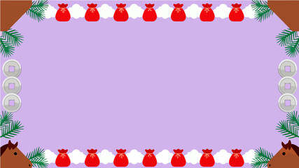 Background of the Year of the Horse Poster