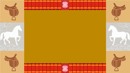 Background of the Year of the Horse Poster