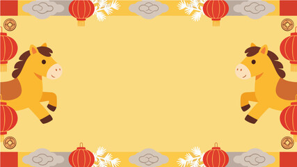 Background of the Year of the Horse Poster