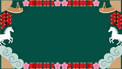 Background of the Year of the Horse Poster
