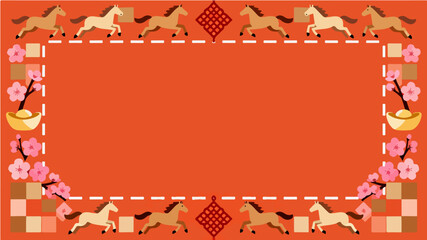 Background of the Year of the Horse Poster