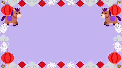 Background of the Year of the Horse Poster
