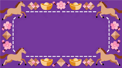 Background of the Year of the Horse Poster