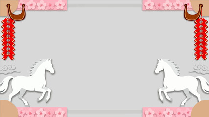 Background of the Year of the Horse Poster