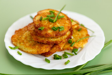 Homemade potato pancakes for breakfast lunch or dinner