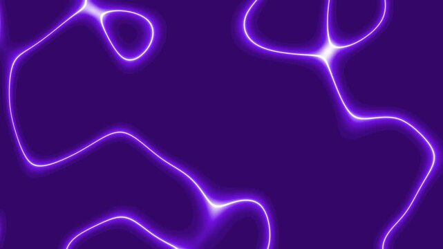 Abstract purple glowing lines emulate a neural network pattern. Suitable for technology, science, ai, and innovation concepts in design projects.