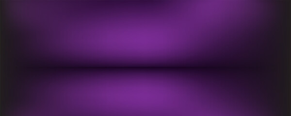 Purple  empty room studio gradient used for background and display your product