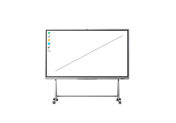 Interactive whiteboard display with tools