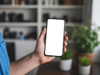 smart phone blank screen in office